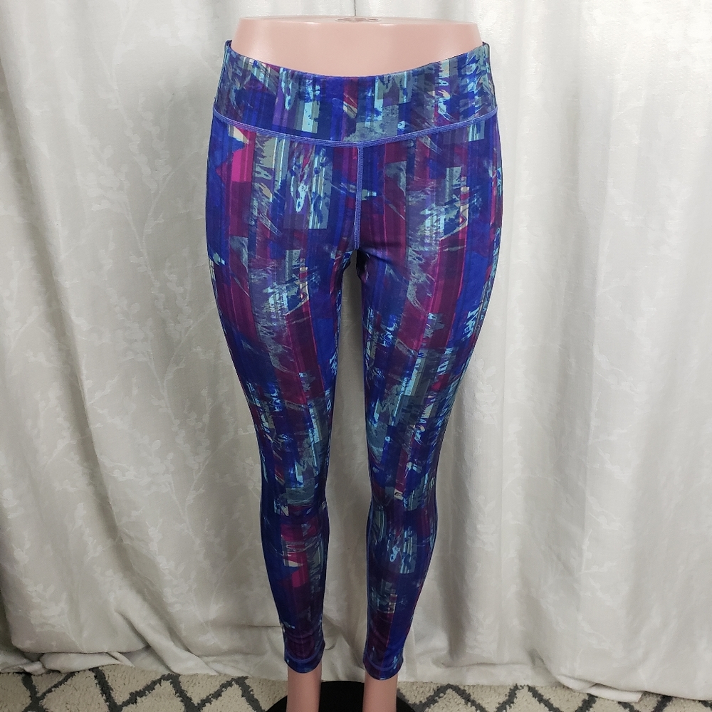 Active VIII Womens Leggings Pants Blue Purple Work